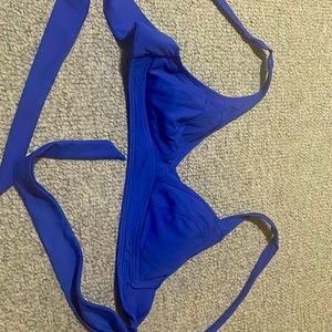 Title Nine Blue Bikini Top